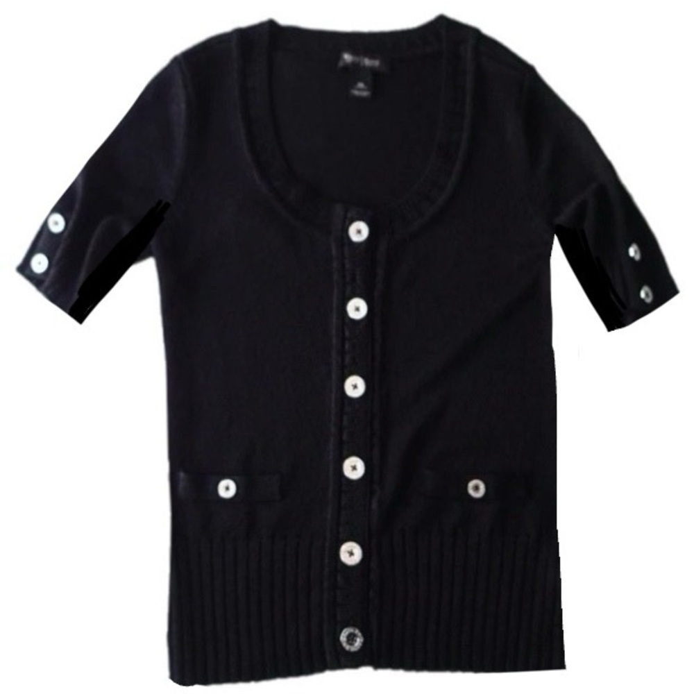 White House Black Market Plush Knit Sweater Black Women’s Medium
